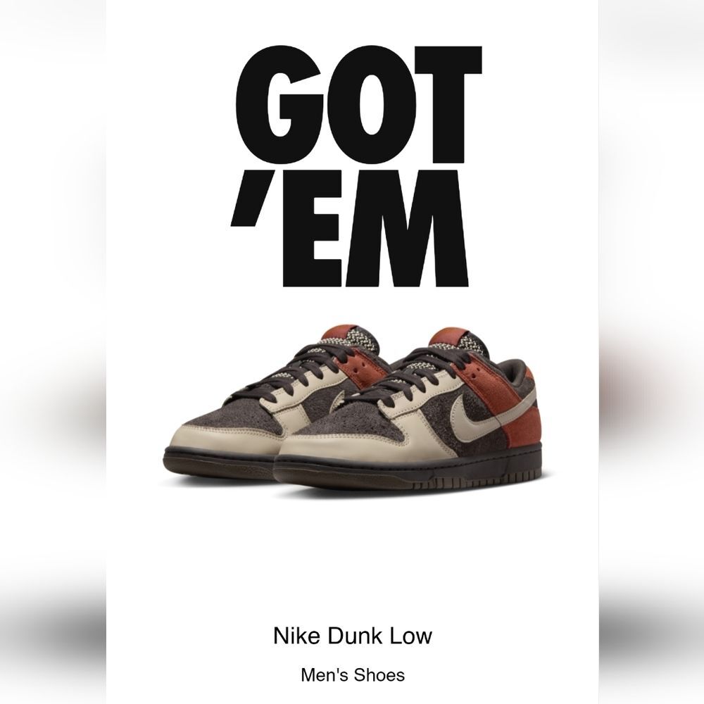 Nike Dunk Low 'Red Panda'